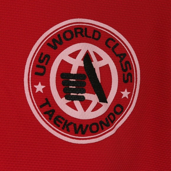 Mooto Mens USWC Taekwondo Referee Polo Shirt S Small M160 Red US World Class EUC - Picture 4 of 10